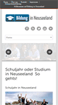 Mobile Screenshot of bildung-in-neuseeland.de